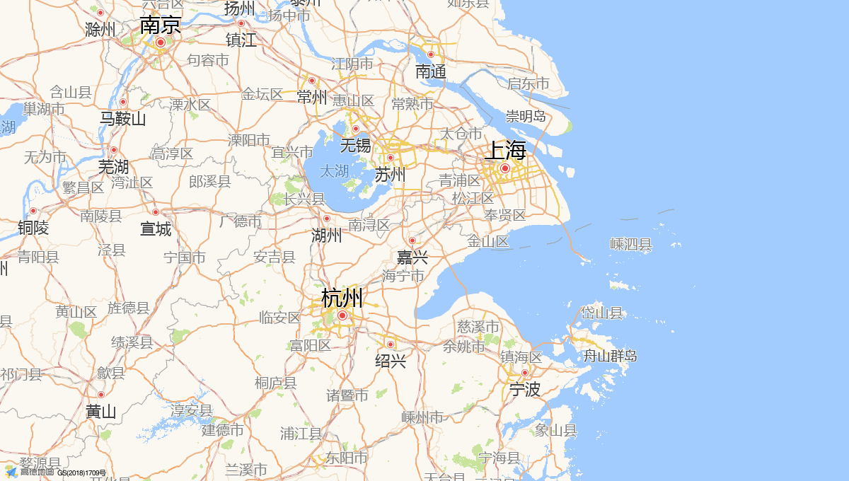 Route map showing the 159 km rail route from Shanghai to Hangzhou, China
